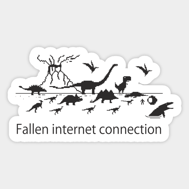 Fallen internet Sticker by MIKELopez